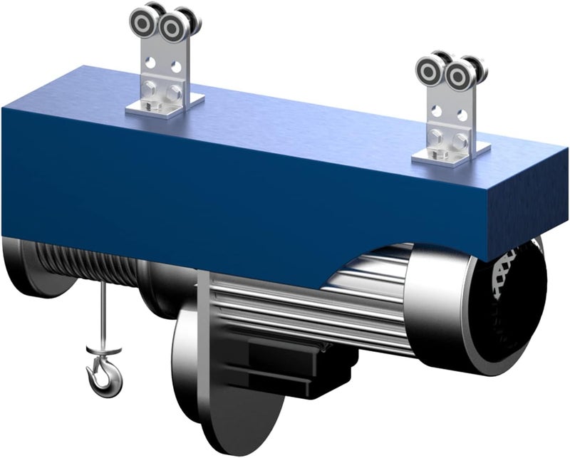 Fuperoo 2 Wheel Trolleys Rollers.Bearing Trolley Assembly.The top of The Trolley has Room for Set Screws, Allowing The use of a 1-5/8" high Strut Channel - Image 5